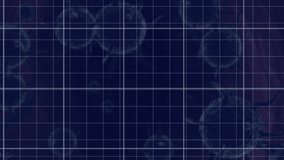 Animation of data processing over virus cells. Global business and digital interface concept digitally generated video. - Powered by Shutterstock - Get 15% off with code: PIKWIZARD15