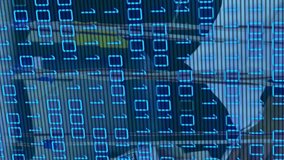 Animation of binary code over hands of lab workers. Laboratory, medicine and technology concept digitally generated video. - Powered by Shutterstock - Get 15% off with code: PIKWIZARD15