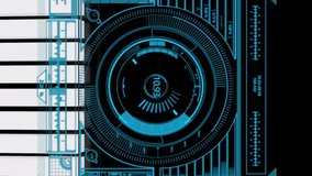 Animation of scope scanning and data processing on screen. Global medicine networking business and technology concept digitally generated image. - Powered by Shutterstock - Get 15% off with code: PIKWIZARD15