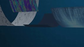 Animation of processing circles on digital screens over financial graphs and digital padlock. Digital interface, data safety and technology concept digitally generated video. - Powered by Shutterstock - Get 15% off with code: PIKWIZARD15