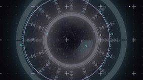 Animation of scope scanning and data processing over rugby balls. Global sports, competition and data processing concept digitally generated video. - Powered by Shutterstock - Get 15% off with code: PIKWIZARD15