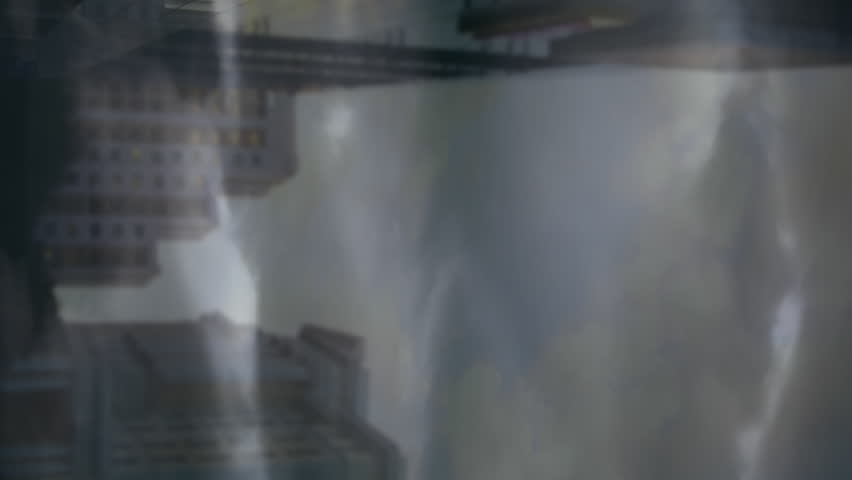 Animation of data processing and cityscape over broken pound symbols and dark clouds. Global business and digital interface concept digitally generated video. - Powered by Shutterstock - Get 15% off with code: PIKWIZARD15