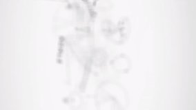 Animation of statistical data processing and business concept texts against grey background. Computer interface and business data technology concept - Powered by Shutterstock - Get 15% off with code: PIKWIZARD15