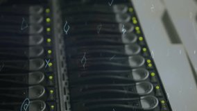 Animation of cyber attack warning and padlock over server room. global internet security, connections and data processing concept digitally generated video. - Powered by Shutterstock - Get 15% off with code: PIKWIZARD15