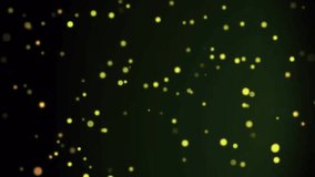 Animation of yellow spots over christmas baubles. Christmas, celebration and digital interface concept digitally generated video. - Powered by Shutterstock - Get 15% off with code: PIKWIZARD15