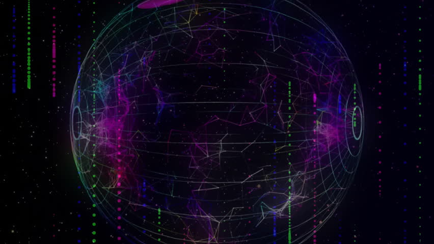 Animation of digital data processing, globe over dna strand spinning. Global science, connections, computing and data processing concept digitally generated video. - Powered by Shutterstock - Get 15% off with code: PIKWIZARD15