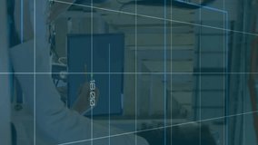 Financial data charts animation over business people working in office. Finance, data analysis, teamwork, collaboration, technology, digital - Powered by Shutterstock - Get 15% off with code: PIKWIZARD15