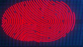 Animation of red shapes and human model over data processing on interface. Global digital interface technology and networking concept digitally generated video. - Powered by Shutterstock - Get 15% off with code: PIKWIZARD15