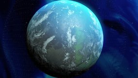 Animation of digital social media icons processing over globe. Global social media, communication, networks, data processing and computing concept digitally generated video. - Powered by Shutterstock - Get 15% off with code: PIKWIZARD15