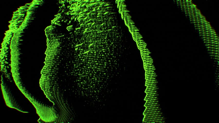 4K Organic Digital Glitch Green Particles Wave Abstract Animation Loop - Powered by Shutterstock - Get 15% off with code: PIKWIZARD15