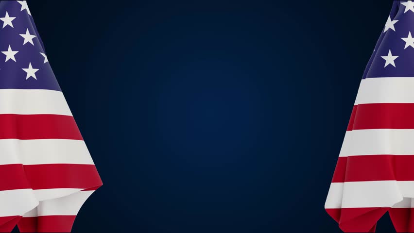 Animated Martin Luther King Jr. Day Text on American Flag Background  I Have a Dream Motion Design
