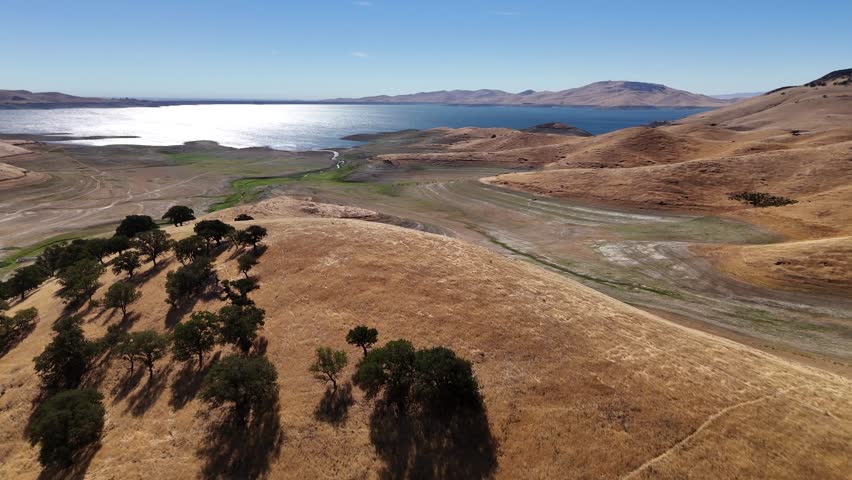 Drone Fly over San Luis San Reservoir State Park