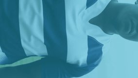 Animation of statistics over rugby players. global sports, technology, digital interface and connections concept digitally generated video. - Powered by Shutterstock - Get 15% off with code: PIKWIZARD15