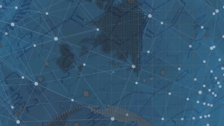 Animation of globe, clock, purple shapes and connections over navy background. Global network, data processing, and technology concept digitally generated video. - Powered by Shutterstock - Get 15% off with code: PIKWIZARD15