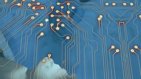 Animation of data processing over dentist treating female patient. Global medicine and digital interface concept digitally generated video. - Powered by Shutterstock - Get 15% off with code: PIKWIZARD15