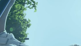 Animation of media icons over caucasian businessman using smartphone. Global business digital interface technology and networking concept digitally generated video. - Powered by Shutterstock - Get 15% off with code: PIKWIZARD15