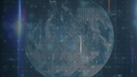 Animation of cyber attack warning over globe and data processing. global internet security, cyber crime, connections and data processing concept digitally generated video. - Powered by Shutterstock - Get 15% off with code: PIKWIZARD15