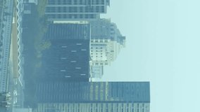 Animation of financial data processing over cityscape. Global business, finances, computing and data processing concept digitally generated video. - Powered by Shutterstock - Get 15% off with code: PIKWIZARD15