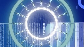 Animation of processing circle and moving light on scientific graph and data. global science, connections and digital interface concept digitally generated video. - Powered by Shutterstock - Get 15% off with code: PIKWIZARD15