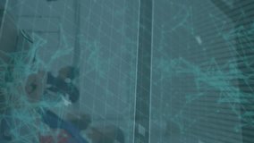 Animation of financial data processing over diverse business people in conference. Global business, finances, computing and data processing concept digitally generated video. - Powered by Shutterstock - Get 15% off with code: PIKWIZARD15