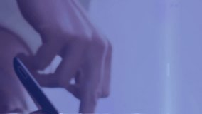 Animation of numbers processing and network of connections over woman using tablet. global business, technology, data processing and digital interface concept digitally generated video. - Powered by Shutterstock - Get 15% off with code: PIKWIZARD15