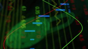 Animation of biometric padlock and data processing. Global cyber security, connections, computing and data processing concept digitally generated video. - Powered by Shutterstock - Get 15% off with code: PIKWIZARD15