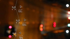 Animation of data processing and diagram over night city. Global business and digital interface concept digitally generated video. - Powered by Shutterstock - Get 15% off with code: PIKWIZARD15