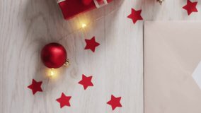 Animation of holly jolly text over christmas decorations. Christmas, festivity, celebration and tradition concept digitally generated video. - Powered by Shutterstock - Get 15% off with code: PIKWIZARD15