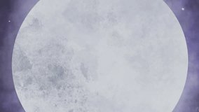 Santa's sleigh and reindeer animation over moonlit night with Christmas decorations. holiday, festive, moonlight, festive season, celebration, winter - Powered by Shutterstock - Get 15% off with code: PIKWIZARD15