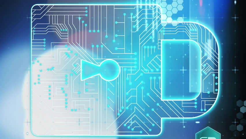 Digital lock and cybersecurity icons with data analysis complete animation. data protection, technology, encryption, privacy, secure, network - Powered by Shutterstock - Get 15% off with code: PIKWIZARD15