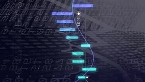 Financial data and stock market trends animation over city skyscrapers background. Finance, economy, investment, analytics, growth - Powered by Shutterstock - Get 15% off with code: PIKWIZARD15