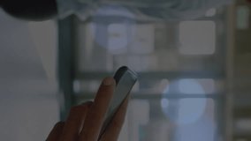 Animation of social media icons over mid section of businessman using smartphone at office. Social media networking and business technology concept - Powered by Shutterstock - Get 15% off with code: PIKWIZARD15