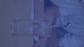 Animation of school items icons and graphics over students. Business network connections and technology concept digitally generated video. - Powered by Shutterstock - Get 15% off with code: PIKWIZARD15