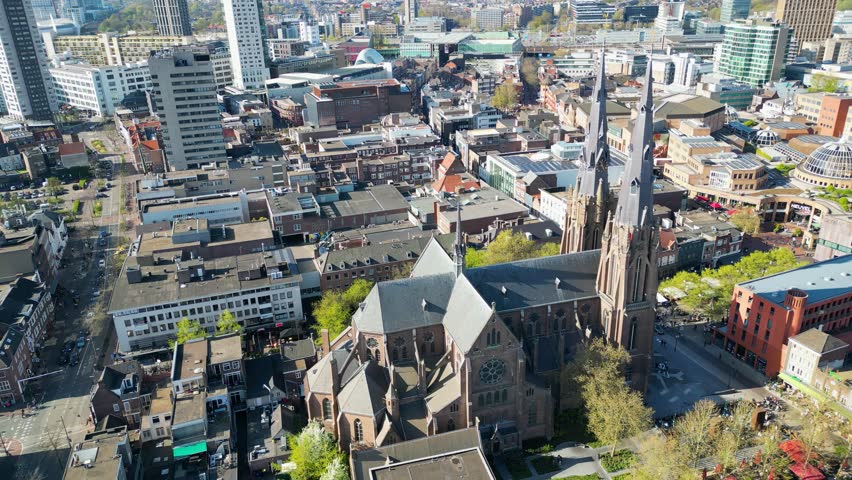Aerial view of the historic St. Catherine