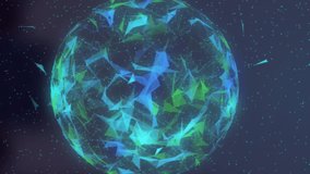 Animation of globe and numbers rotating in digital space. Global business digital interface technology and networking concept digitally generated video. - Powered by Shutterstock - Get 15% off with code: PIKWIZARD15