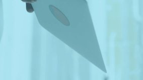 Animation of digital data processing over businessmen using smartphone. Global business, finance and economic crisis concept digitally generated video. - Powered by Shutterstock - Get 15% off with code: PIKWIZARD15