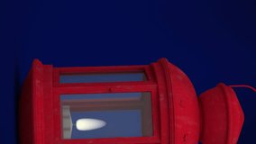 Animation of red lantern and christmas baubles decorations with snow falling. Christmas, festivity, celebration and tradition concept digitally generated video. - Powered by Shutterstock - Get 15% off with code: PIKWIZARD15