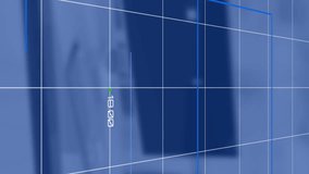 Animation of multiple graphs with changing numbers over unoccupied chair, book and desktop on desk. Digital composite, multiple exposure, report, business, growth and technology concept. - Powered by Shutterstock - Get 15% off with code: PIKWIZARD15