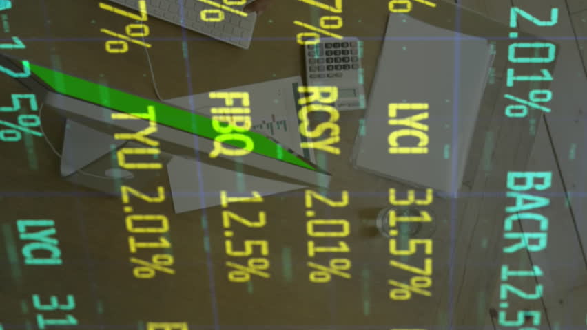 Animation of financial data processing over business people at meeting. global business, data processing and digital interface concept digitally generated video. - Powered by Shutterstock - Get 15% off with code: PIKWIZARD15