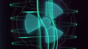 Animation of light trails and data processing over black background. Global finance, business, connections, computing and data processing concept digitally generated video. - Powered by Shutterstock - Get 15% off with code: PIKWIZARD15