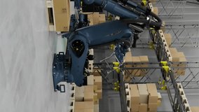 Animation of stock market and diagrams over warehouse. Technology, delivery and digital interface concept digitally generated video. - Powered by Shutterstock - Get 15% off with code: PIKWIZARD15