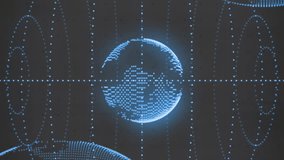 Animation of statistics and digital data processing over globes. Global connections, computing and data processing concept digitally generated video. - Powered by Shutterstock - Get 15% off with code: PIKWIZARD15