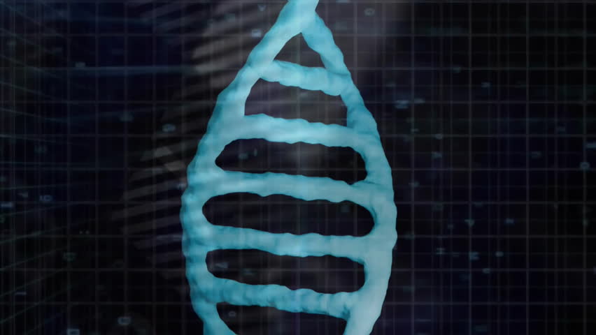DNA strand and binary coding, scientific data processing animation. Genetics, biotechnology, research, science, bioinformatics, molecule - Powered by Shutterstock - Get 15% off with code: PIKWIZARD15