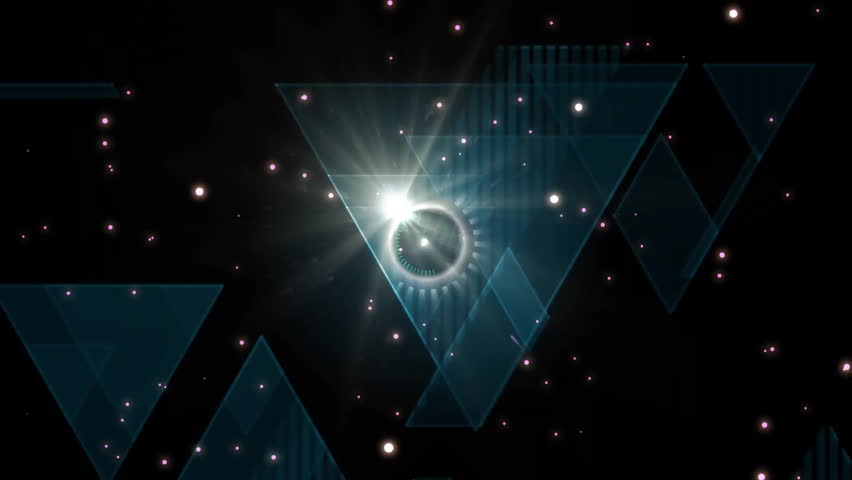 Glowing purple core pulsing and forming grid then sliding pink, cyan triangles framing GAME START. Futuristic, cyber, digital, holographic, neon, cosmic, sci-fi - Powered by Shutterstock - Get 15% off with code: PIKWIZARD15