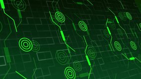 Fading striped oval starting dot arc, sliding triangles, SALE letters moving right promoting sale. Technology, digital, innovation, modern, futuristic, graphic, branding - Powered by Shutterstock - Get 15% off with code: PIKWIZARD15