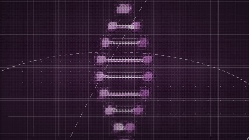 Pixelated helix rising, rotating, splitting and oscillating with formulas scrolling for analysis. Science, data visualization, digital, analytical, mathematical, technological, futuristic - Powered by Shutterstock - Get 15% off with code: PIKWIZARD15