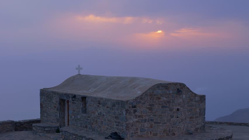 The Chapel of Prophet Elias, located near Areopolis in the Peloponnese region of Greece