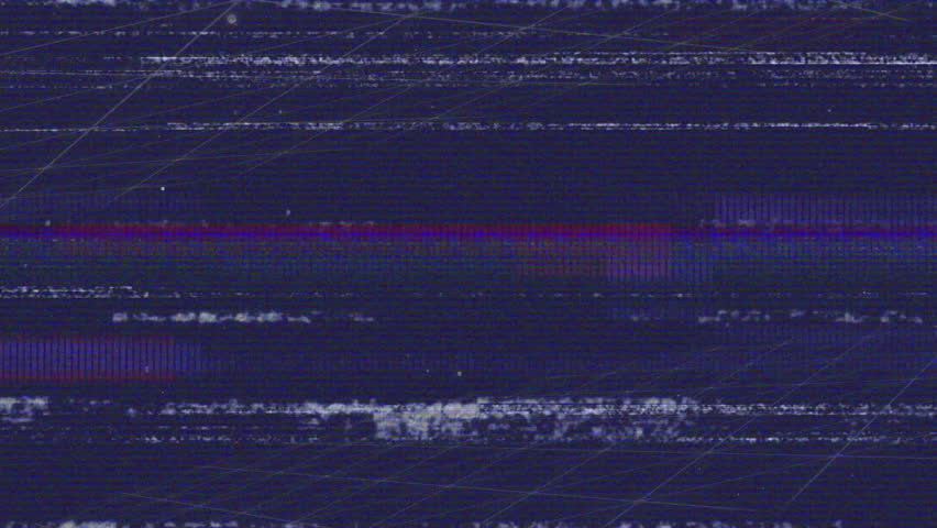 Starting on blue static grid floating shapes emerging aligning sliding off screen for glitch effect. Futuristic, abstract, digital, neon, glitch, geometric, technology