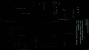 Animation of computer language, binary codes and map over black background. Digitally generated, hologram, illustration, global, coding, programming language and technology concept. - Powered by Shutterstock - Get 15% off with code: PIKWIZARD15