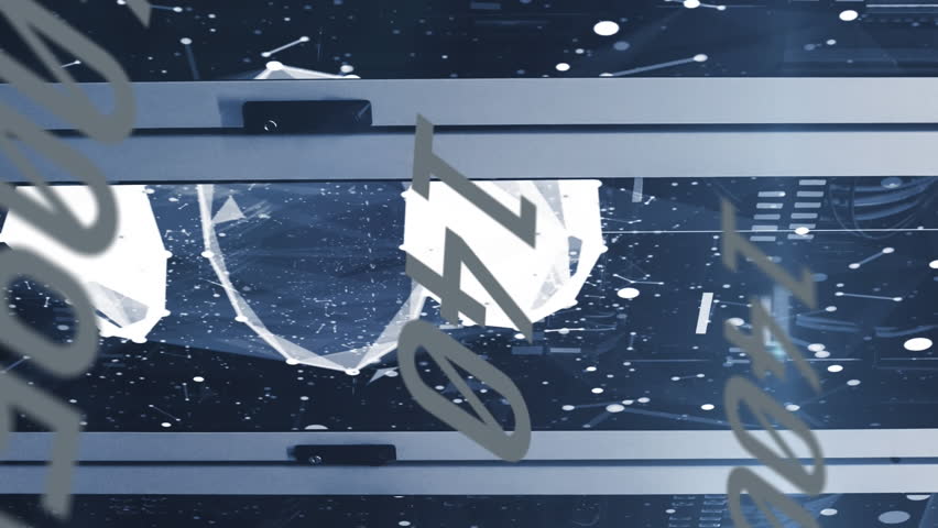 Animation of connections, numbers, data processing over computer servers. global computing, data processing and digital interface concept digitally generated video. - Powered by Shutterstock - Get 15% off with code: PIKWIZARD15